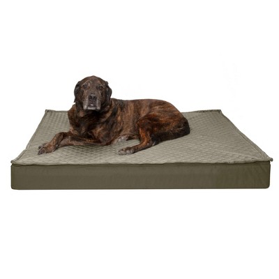 FurHaven Quilt Top Convertible Indoor-Outdoor DLX Memory Foam Dog Bed Mat