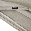 25" x 15" Montlake FadeSafe Water-Resistant Patio Lounge Back Cushion Cover Heather Gray - Classic Accessories: Slipcover for Chaise Lounge - 4 of 4