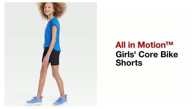 Girls' Core Bike Shorts - All In Motion™, 2 of 5, play video
