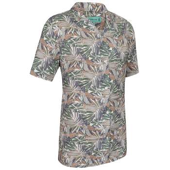 Mio Marino Mens Casual Button-Down Hawaiian Short Sleeve Shirt