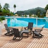 WestinTrends 5-Piece Modern Adirondack Outdoor Rocking Chair with Side Table Set - 2 of 2