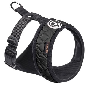 Gooby Fashion Vest Harness for Broad Chested Dogs, Black, Large - 1 of 1