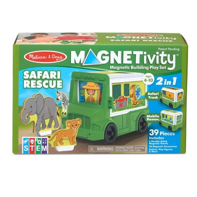 melissa & doug animal rescue wooden play set