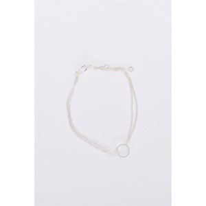Slickblue Women's Bracelet, Double Chain With Ring Charm, Minimal Style, Alloy, 7 Inch, Gold/Silver - 1 of 4