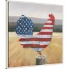 Amanti Art 30"x30" American Rooster by Wellington Studio Framed Canvas Wall Art Print - 2 of 4