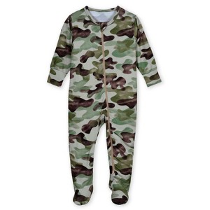 Gerber Baby and Toddler Buttery-Soft Snug Fit Footed Pajamas - 1 of 4