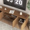 PAGED Fluted TV Stand Classic Wood Entertainment Console with Spacious Cabinets, TV Console for Living Room - 4 of 4