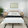 Plank+Beam Solid Wood Scandinavian Queen Bed Frame with Slatted Headboard - 2 of 4