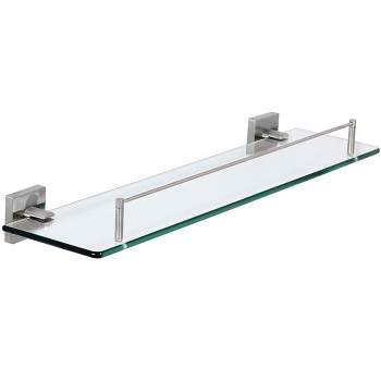 Hamilton Hills Clean Lines & Premium Quality Stainless Steel Towel Shelf with Hanging Bar