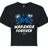 Women's - Marvel - Valentine Be My Wakanda Forever Cropped Graphic T-Shirt - 2 of 4