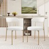 NicBex Set of 2 Dining Chair Upholstered Padded Seat Metal Legs Side Chair,Suitable for Kitchen,Dining Room - 2 of 4