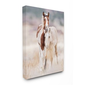 Stupell Industries Calm Horses in Muted Beige Meadow Photograph - 1 of 4