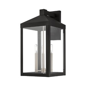 Livex Lighting Nyack 3 - Light Wall Light in  Black - 1 of 3