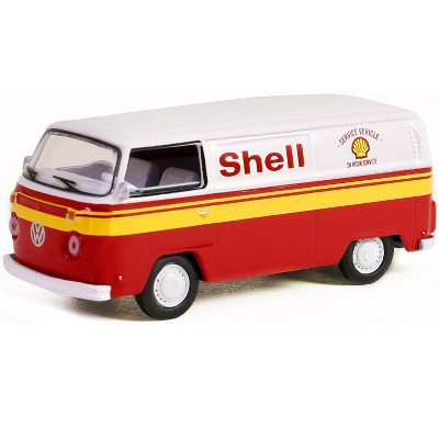 1979 Volkswagen Type 2 Panel Van White and Red with Yellow "Shell Oil" 1/64 Diecast Model Car by Greenlight