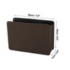 Unique Bargains Car Trash Can Hanging Car Door Back Seats Faux Leather Trash Bin Dark Brown 1pcs - 4 of 4