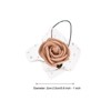 Unique Bargains Mini DIY Craft Decoration Artificial Rose Flower Head 72 Pcs Brown - 2 of 4