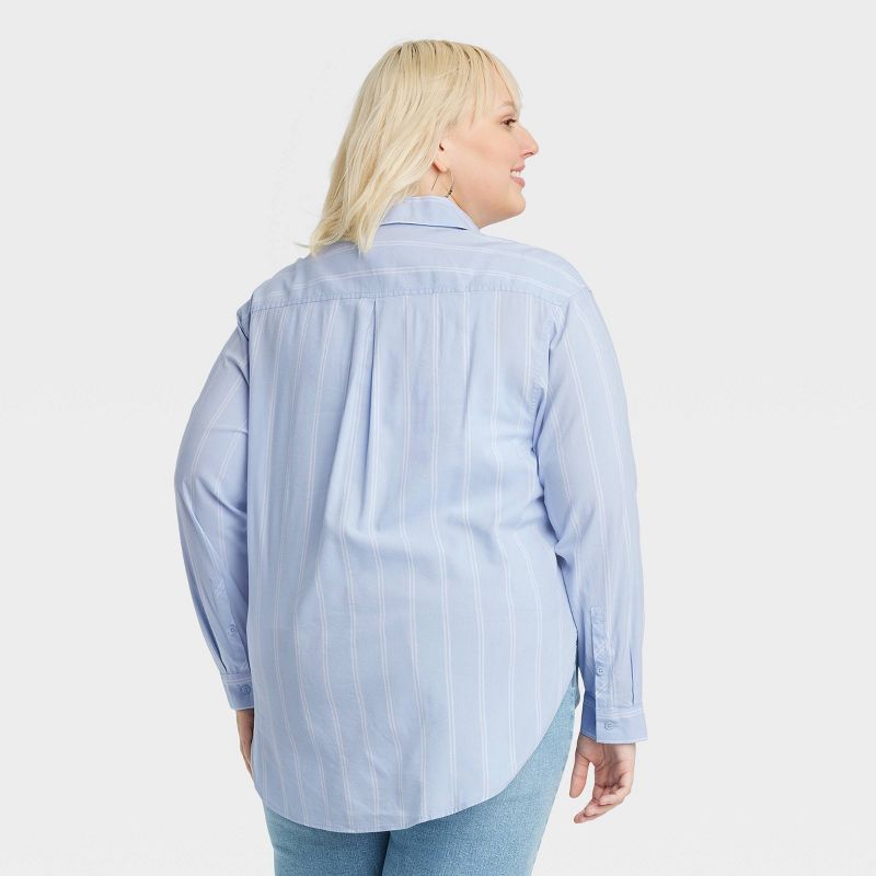 Women's Long Sleeve Utility Button-Down Shirt - Ava & Viv™, 2 of 4