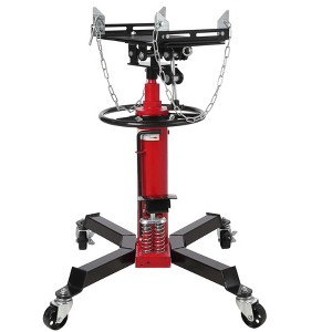 Transmission Jack, Hydraulic Jack - 1322 LB Capacity Telescoping Lift , 360° Swivel Wheels, Foot Pedal for Garage/Workshop Car Truck Repairs - 1 of 4