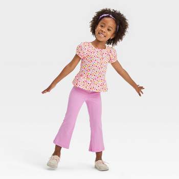 Toddler Girls' Floral Top & Leggings Set - Cat & Jack™ Purple