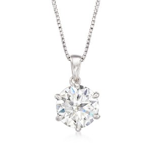 Ross-Simons 2.00 Carat Moissanite Solitaire Necklace in Sterling Silver - 1 of 4