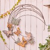 LuxenHome Metal Butterflies Moon Wall Decor, Indoor and Outdoor Decoration Black - 2 of 4