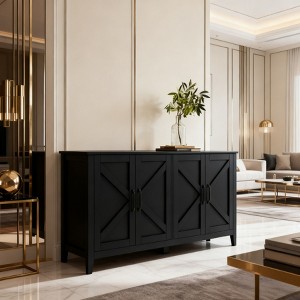 TiramisuBest Modern Wood Buffet Sideboard 43"/56" 2 Doors 2 Drawers Adjustable Shelf Entryway Dining Room Console Storage Cabinet - 1 of 4