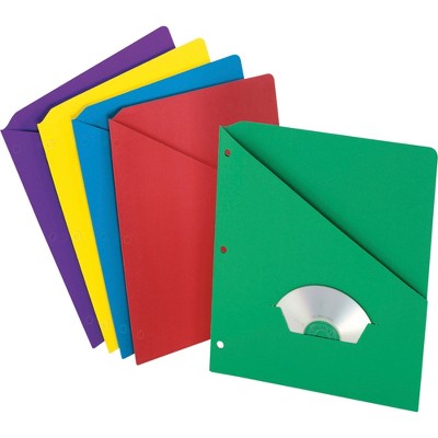 TOPS Slash Pocket Divider 3HP 8-1/2"x11" 25/PK Assorted 32940