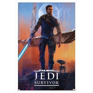 Trends International Star Wars: Jedi: Survivor - Deluxe Key Art Framed Wall Poster Prints - 1 of 4