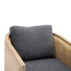 360 Degree Swivel Barrel Club Chair for Nursery, Hotel, Bedroom, Office, Lounge - 3 of 4