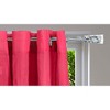 Evideco French Home Goods Adjustable Single Curtain Rod 50"-82" with Crystal-Look Finials and Brackets, Available in Silver or Chrome Finish - 2 of 4