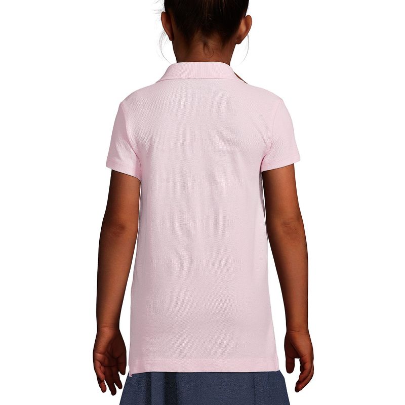 Lands' End School Uniform Kids Short Sleeve Feminine Fit Mesh Polo Shirt, 4 of 6