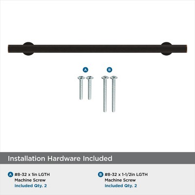 Oil Rubbed Bronze 9.56" Modern Cabinet Bar Pull