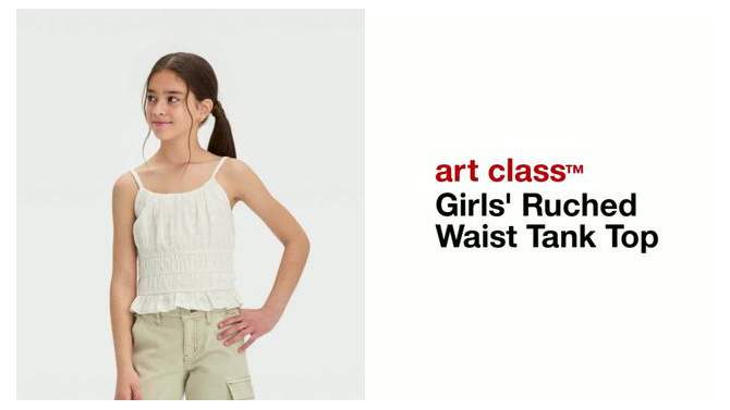 Girls' Ruched Waist Tank Top - art class™, 2 of 6, play video