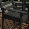 FUFU&GAGA 2-Piece HDPE Outdoor Dining Chair Set,Heavy All-Weather Patio,Firepit or Lawn Chairs,Ergonomic Porch Chairs for Dining Table - 3 of 4