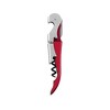 True TrueTap Metallic Red Double Hinged Waiter’s Corkscrew, Stainless Steel Wine Key with Foil Cutter - 3 of 4