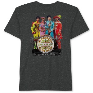 Hybrid Mens Lonely Hearts Graphic T-Shirt, Grey, Medium - 1 of 1