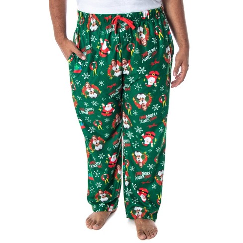 Sesame Street Men's Santa Elmo Christmas Holiday Lounge Pajama