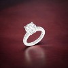Slickblue Round Cut Micro-Pave Engagement Ring for Women, 4.27 Ct Cubic Zirconia, Rhodium Plated, Sizes 5-10 - 2 of 4