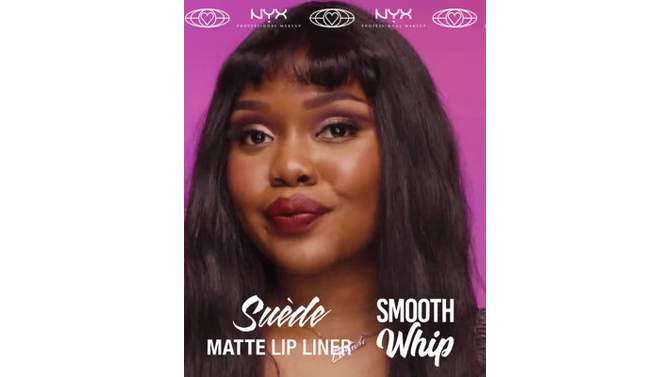 NYX Professional Makeup Suede Matte Velvet Smooth Lip Liner - Vegan Formula - 0.035oz, 6 of 9, play video