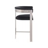 Meridian Furniture,Romeo Black Vegan Leather Counter Stool, Set of 2 - 4 of 4