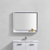 Kube Bath Bosco 36Inch Framed Mirror With Shelve - Gloss White Finish - 2 of 2