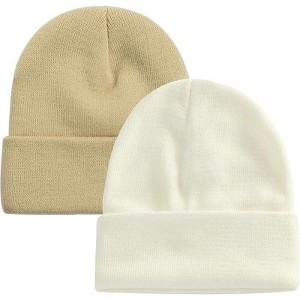 MSDC 2 Pack Beanie for Men Women Slouchy Beanie Hats Winter Knit Caps Soft Ski Hat Unisex - 1 of 4