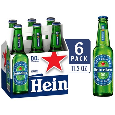 Heineken 0.0 Non-alcoholic Beer - 6pk/11.2 Fl Oz Bottles : Target