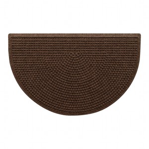 WaterHog 2'x3'3" Squares Indoor/Outdoor Half Round Door Mat - 1 of 4