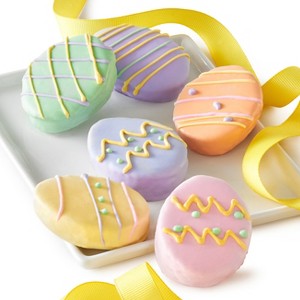 Happy Easter Egg Shaped Mini Brownie Cakes for Kids & Adults - 1 of 1