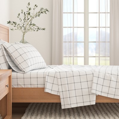 100% Cotton Printed Flannel Sheet Set - Great Bay Home