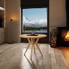 Dexmalle Mid-Century Modern 39.4" Round Dining Table with Intersecting Wooden Legs - 2 of 4