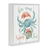 Stupell Industries Nautical Sandy Claws Crab, 12'' x 12'' - 3 of 4
