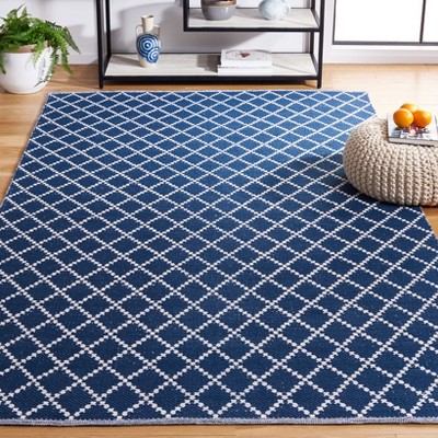 Ivory Cotton Handwoven Flatweave Rectangular Rug - 3' x 5'