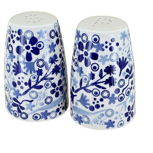 Blue Rose Polish Pottery S086 Manufaktura Salt and Pepper Shakers - 1 of 2